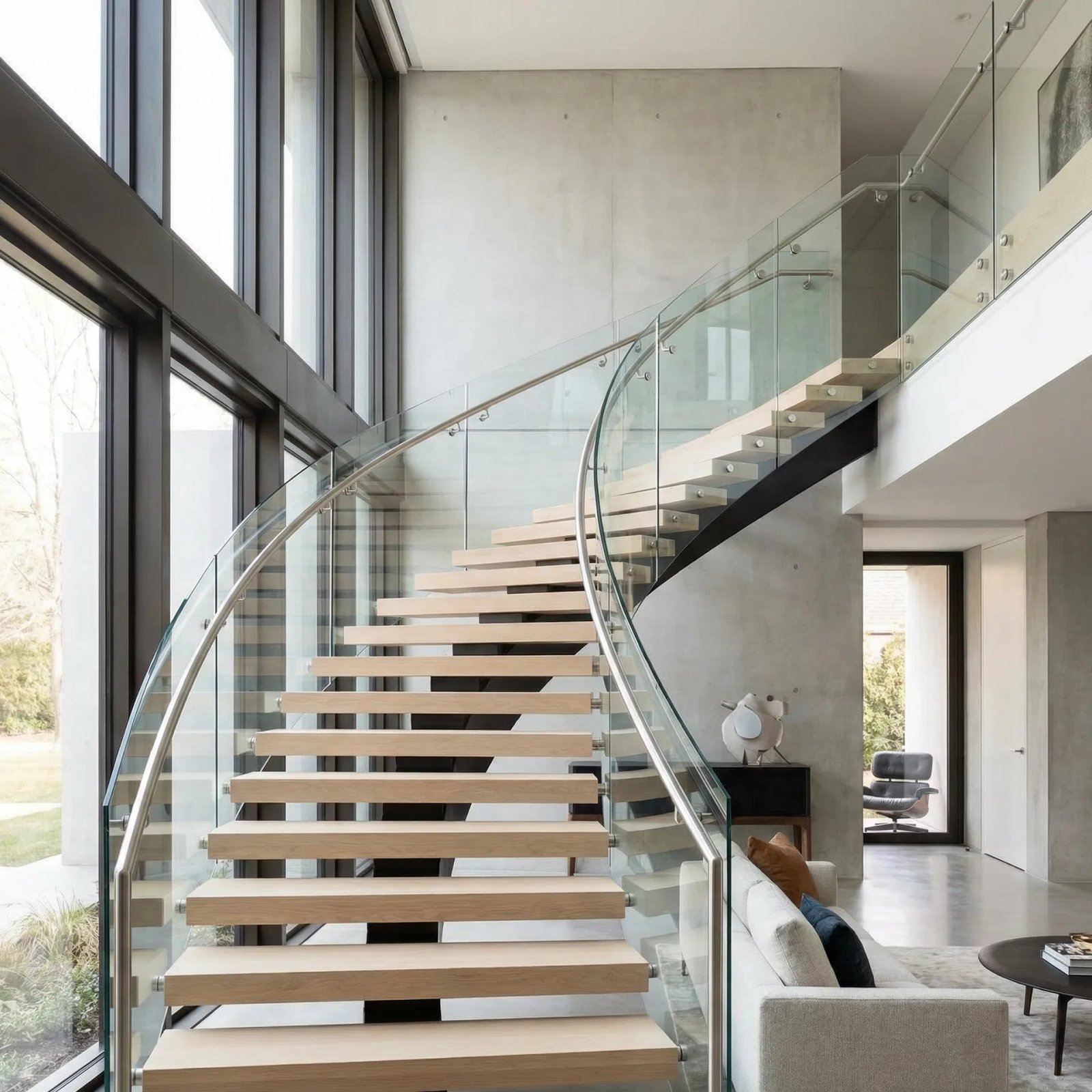 Balustrade din sticlă securizată pentru scări și balcoane în București